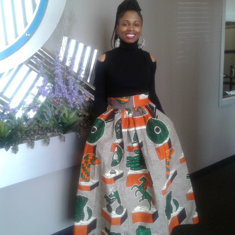 African Print Deluxe Skirt